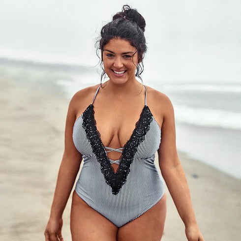 Plus Size One Piece Swimsuit SeaBass PSB 015