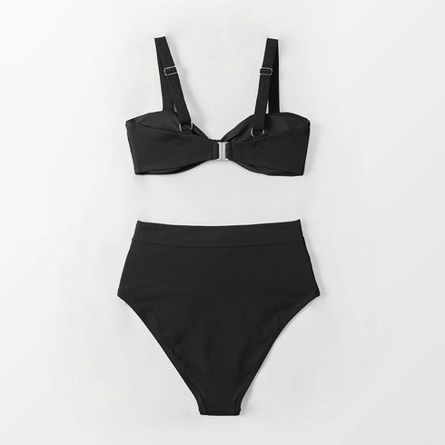 Black High Waisted SeaBass SYX 072 Swimsuit