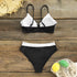 Sexy High Waist Black and White Bikini SeaBass SYX 074