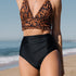 Black Leopard High Waist Swimsuit SeaBass SYX 070