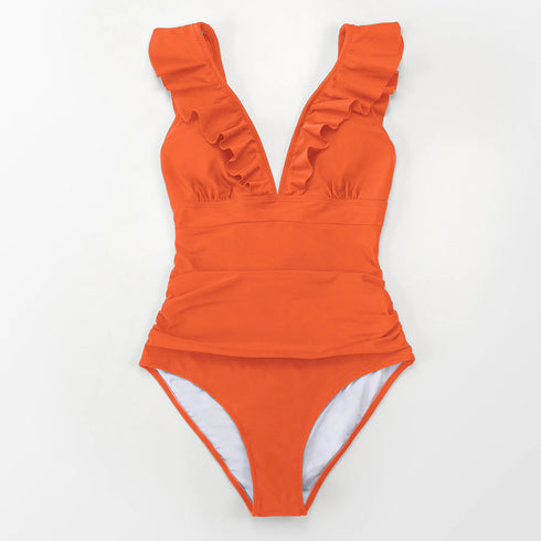 Orange One Piece Swimsuit SeaBass FLB 081